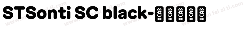 STSonti SC black字体转换